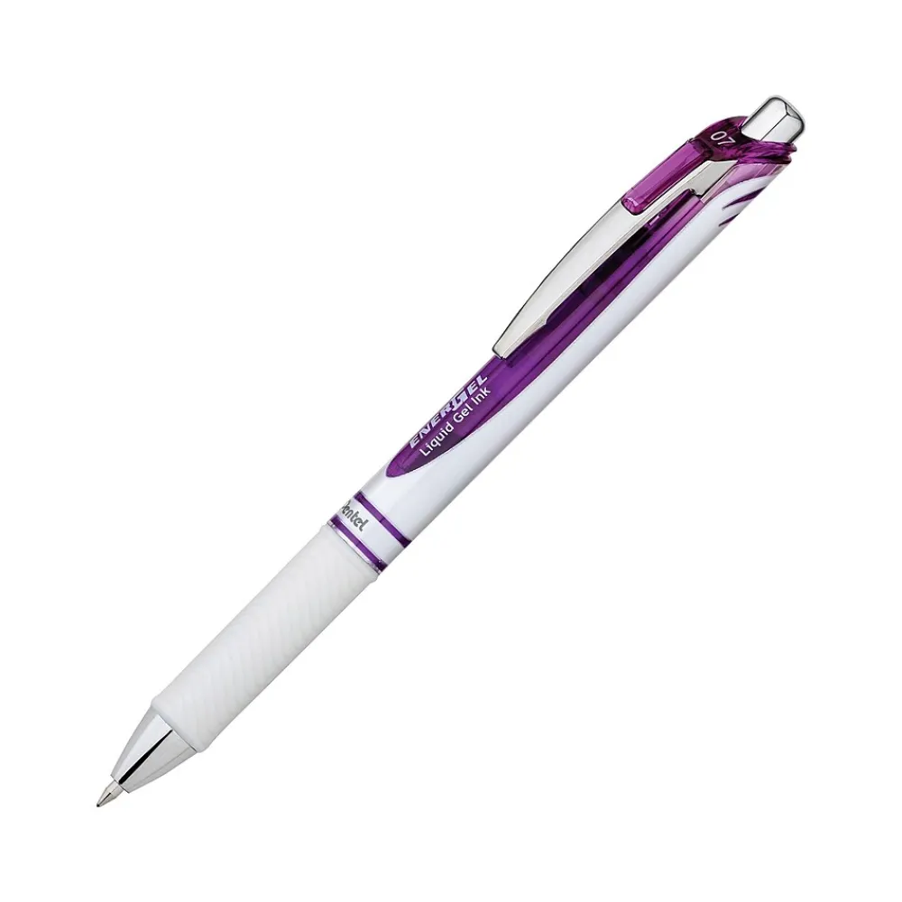 Pens|Pentel EnerGel Pearl Deluxe Retractable Gel Pens, Medium Point, Assorted Colors Ink, 3 Pack (BL77WBPS3M1)