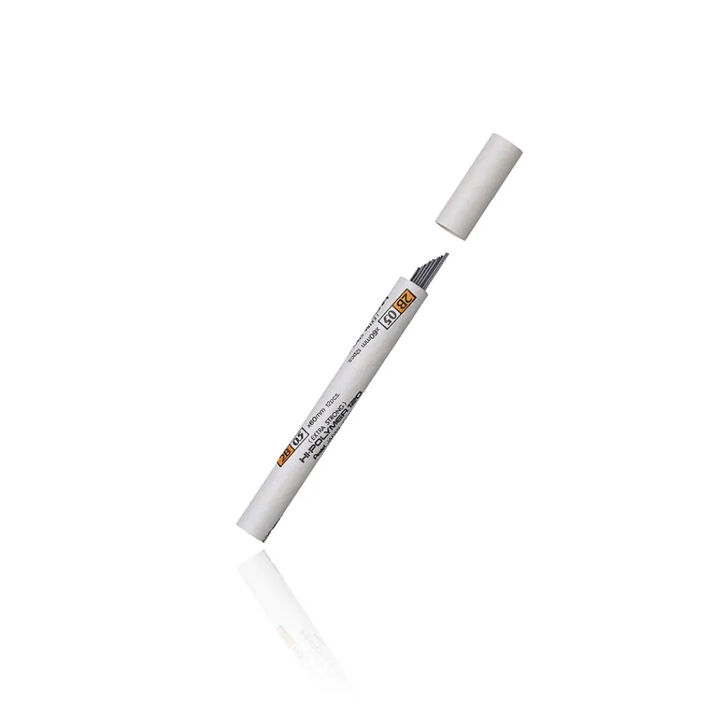 Pencils|Pentel Hi-Polymer Lead Refill, 0.5mm, 12/Leads (C525-2B)