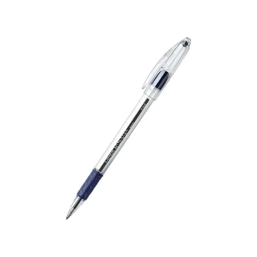 Pens|Pentel R.S.V.P. Ballpoint Pens, Fine Point, Blue Ink, Dozen (BK90-C)
