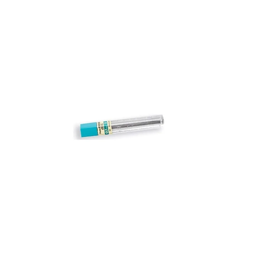 Pencils|Pentel Super Hi-Polymer Lead Refill, 0.7mm, 12/Leads (50-HB)