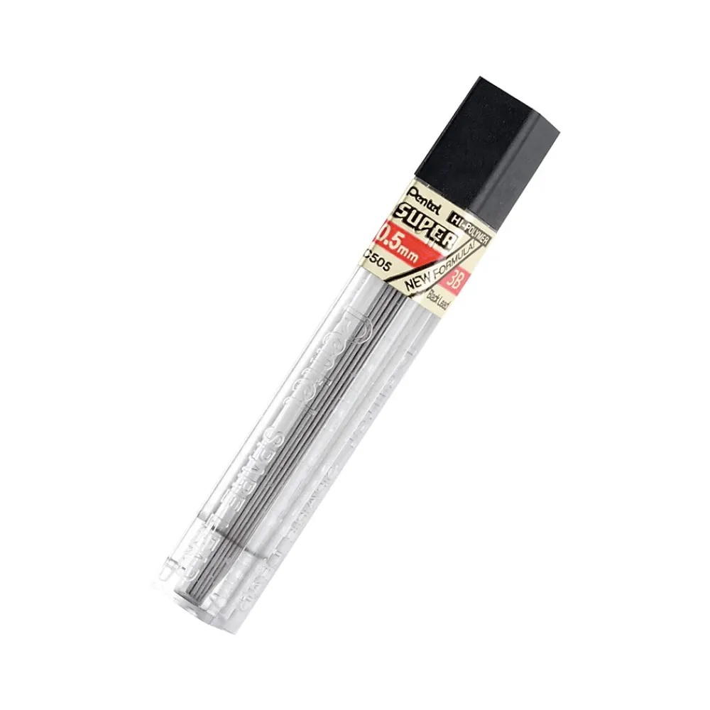 Pencils|Pentel Super Hi-Polymer 0.5mm Pencil Leads, 36/Pack (C505BP32B-K6)