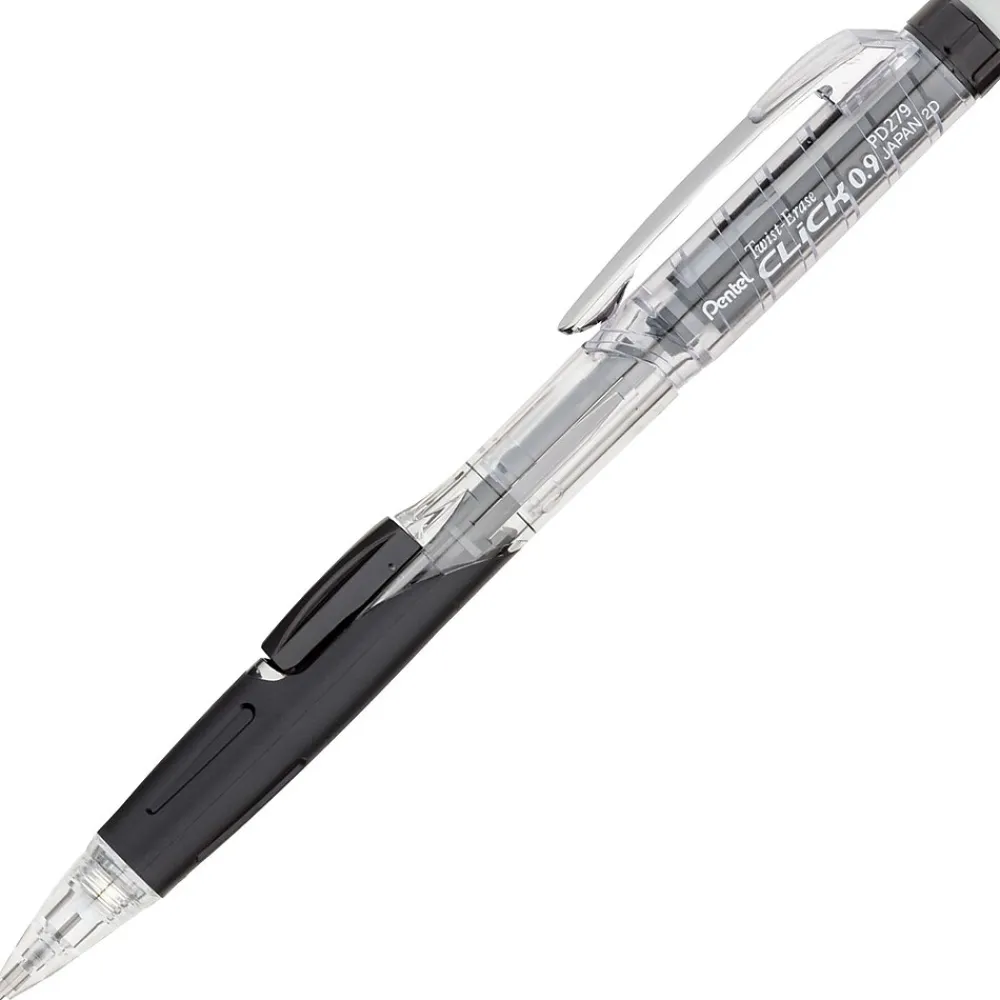 Pencils|Pentel Twist-Erase Click Mechanical Pencil, 0.9mm, #2 Medium Lead (PD279TA)