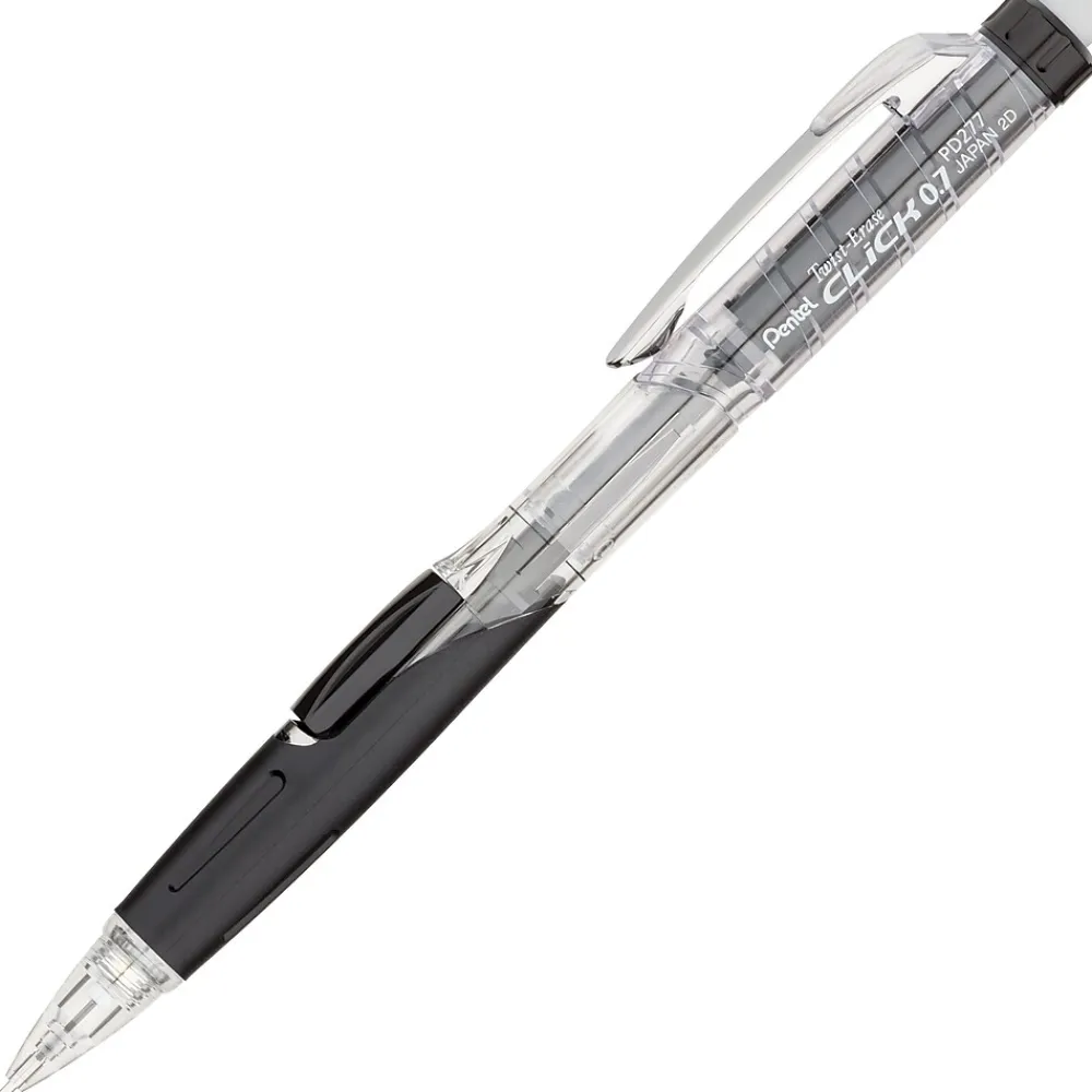 Pencils|Pentel Twist-Erase Click Mechanical Pencil, 0.7mm, #2 Medium Lead (PD277TA)