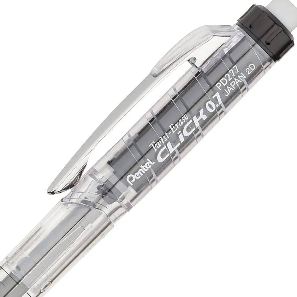 Pencils|Pentel Twist-Erase Click Mechanical Pencil, 0.7mm, #2 Medium Lead (PD277TA)