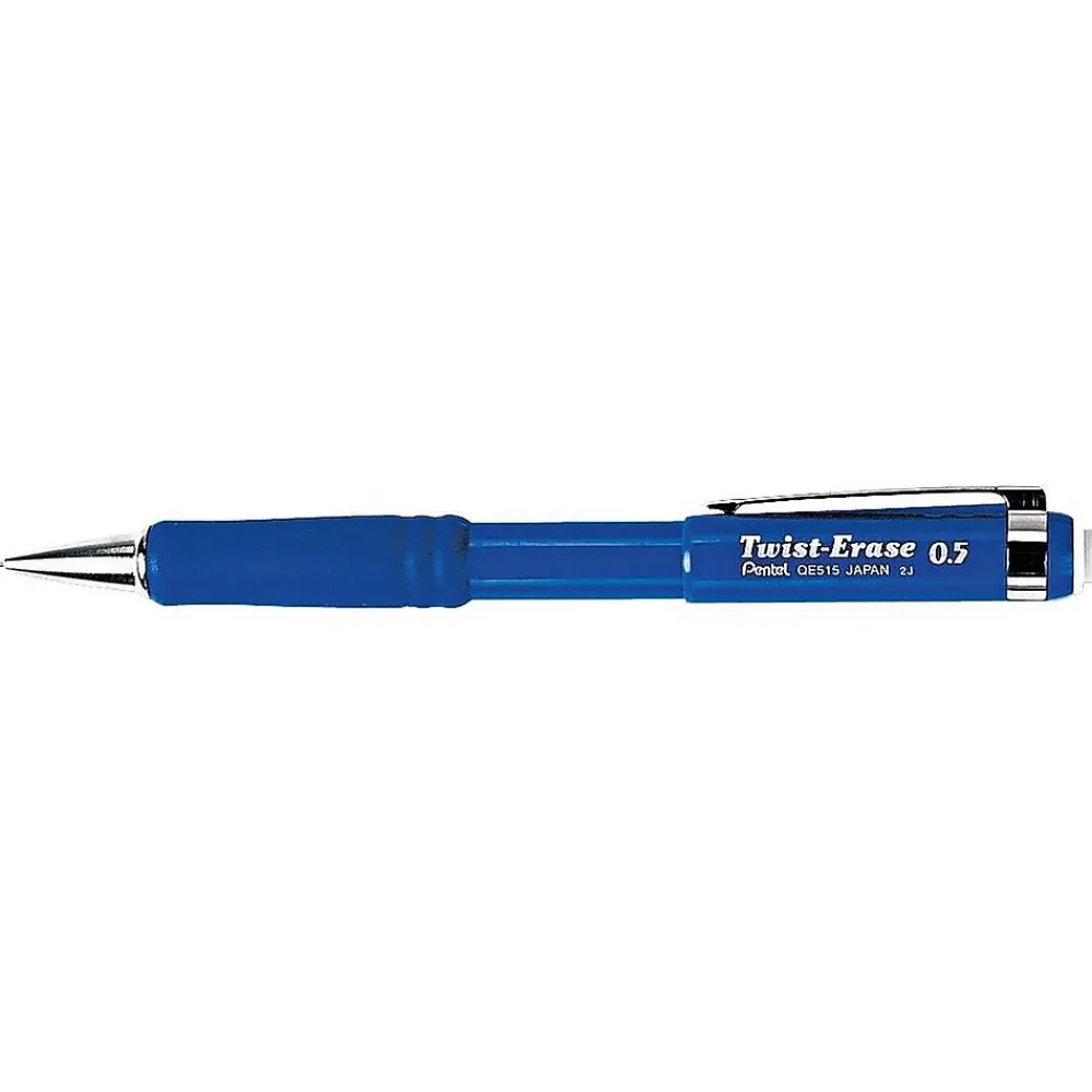 Pencils|Pentel Twist-Erase III Mechanical Pencil, 0.5mm, #2 Soft Lead (QE515C)