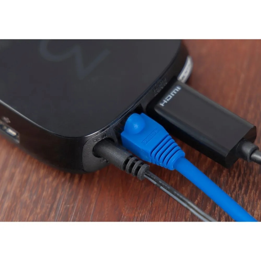 Philips Elite 3' RJ45 to RJ45 Cable, Male to Male, Blue
