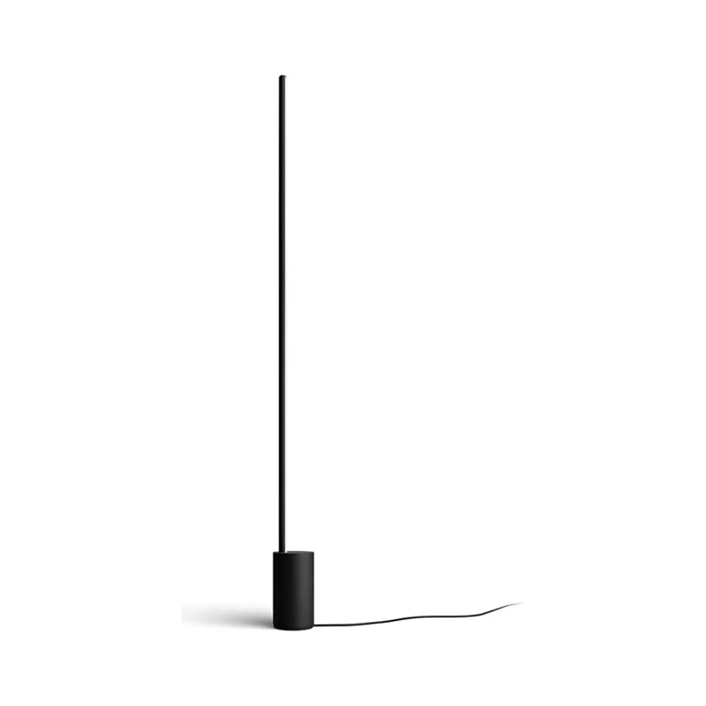 Philips Gradient Signe 57.4" LED Matte Black Floor Lamp with Stick Shade (569103)