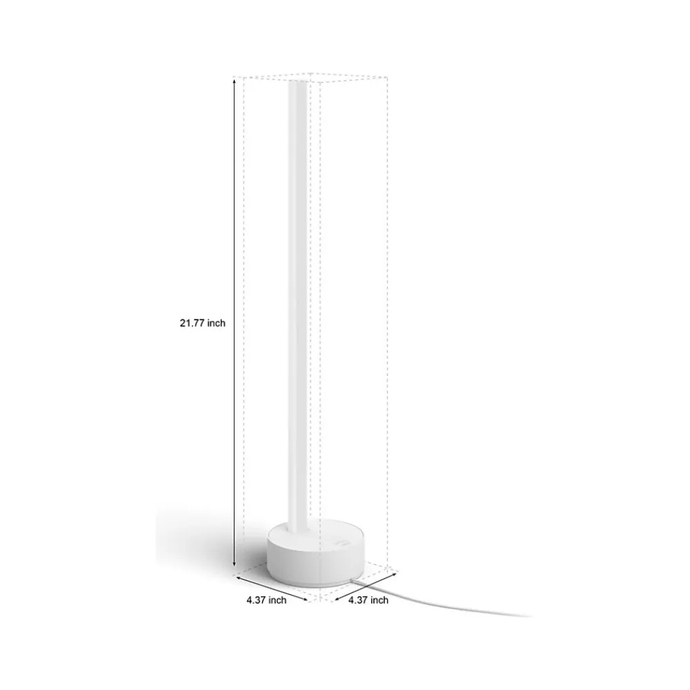 Philips Gradient Signe LED Table Lamp, Matte White (573733)