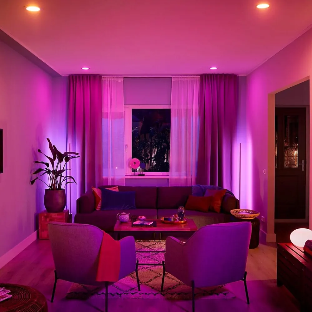 Philips Hue 62W Equivalent E26 LED Smart Downlight, Cool White, 4/Pack (578419)