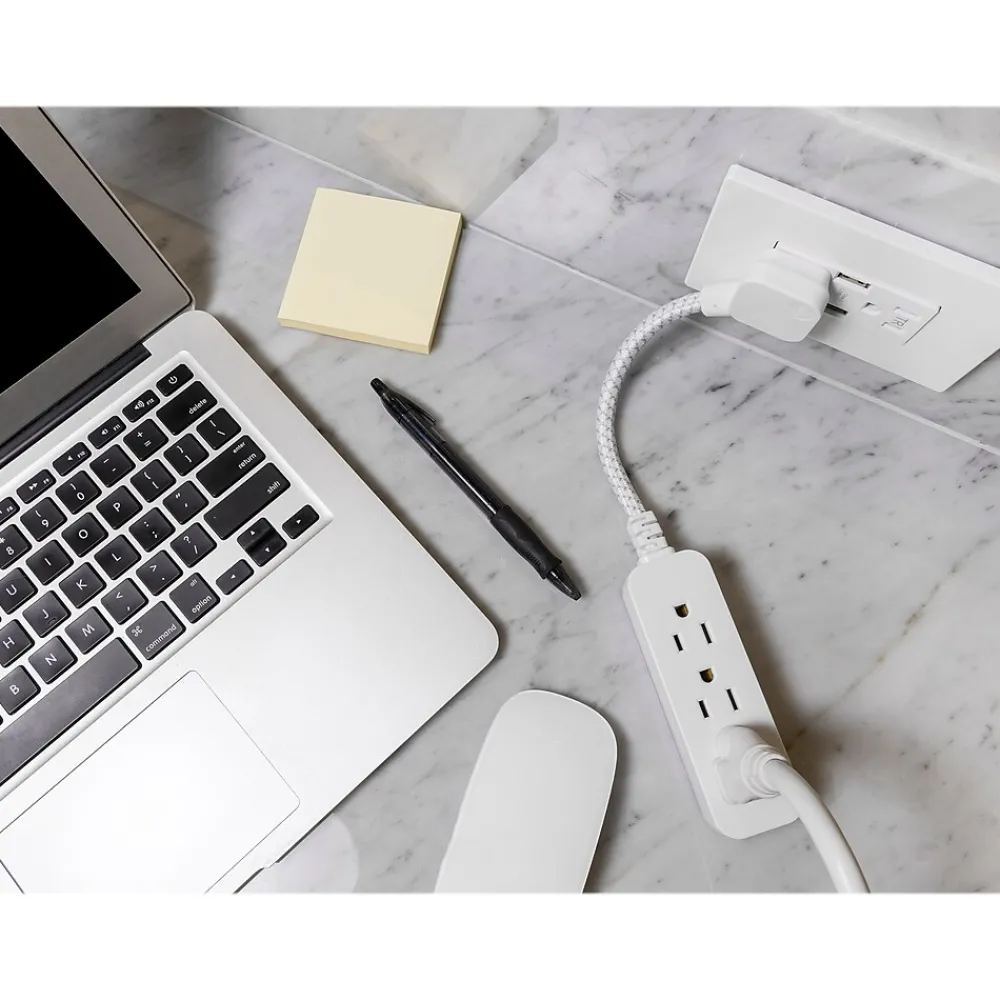 Philips 3-Outlet Surge Protector, White (SPP8272WC/37)