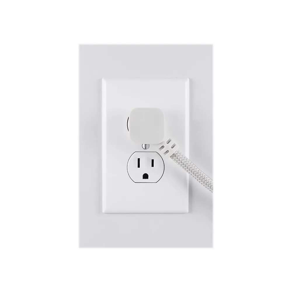 Philips 4-Outlet 2-USB Port Surge Protector, 3', White (SPP4113WB/37)