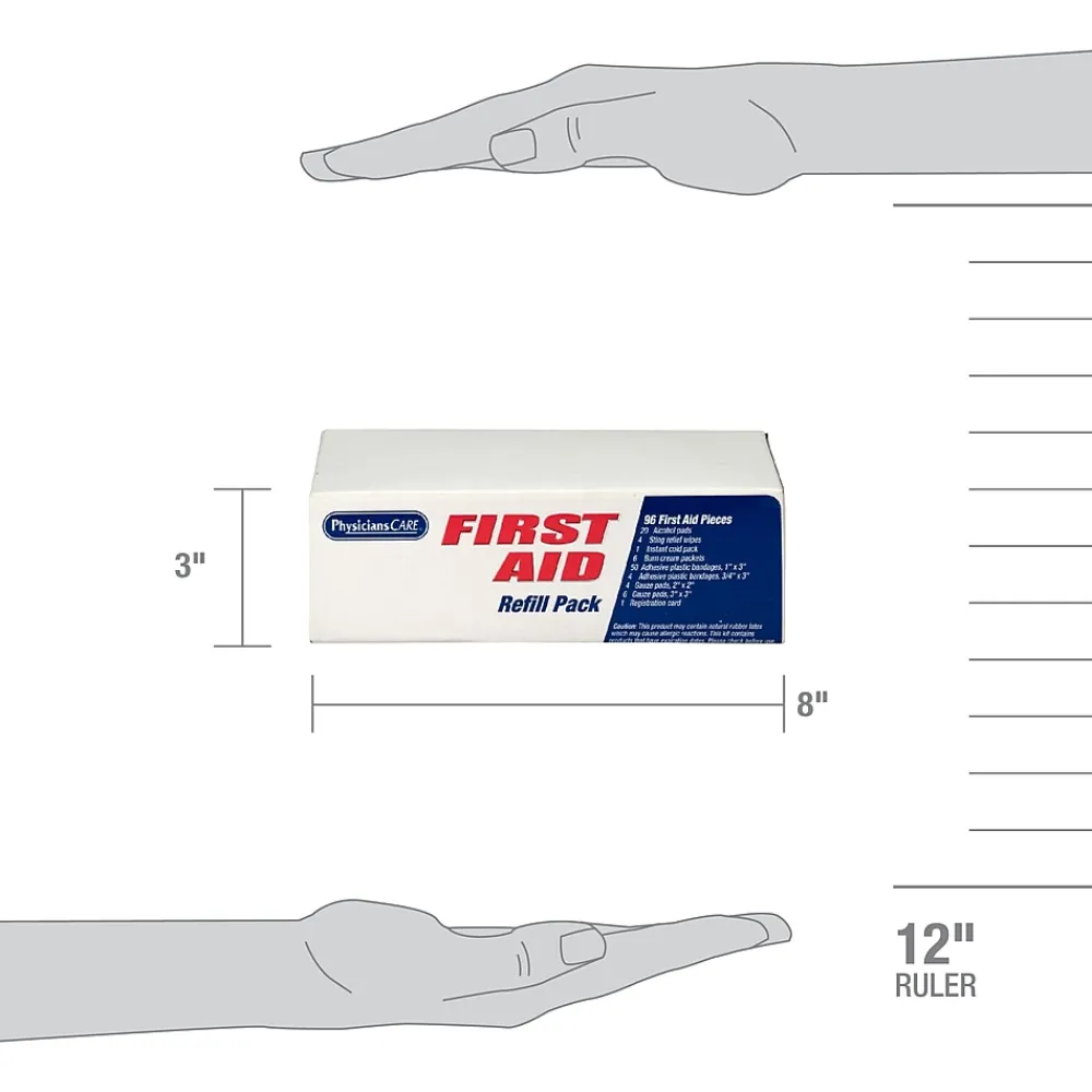 PhysiciansCare First Aid Kit Refill, 25 People, 95 Pieces (40001)