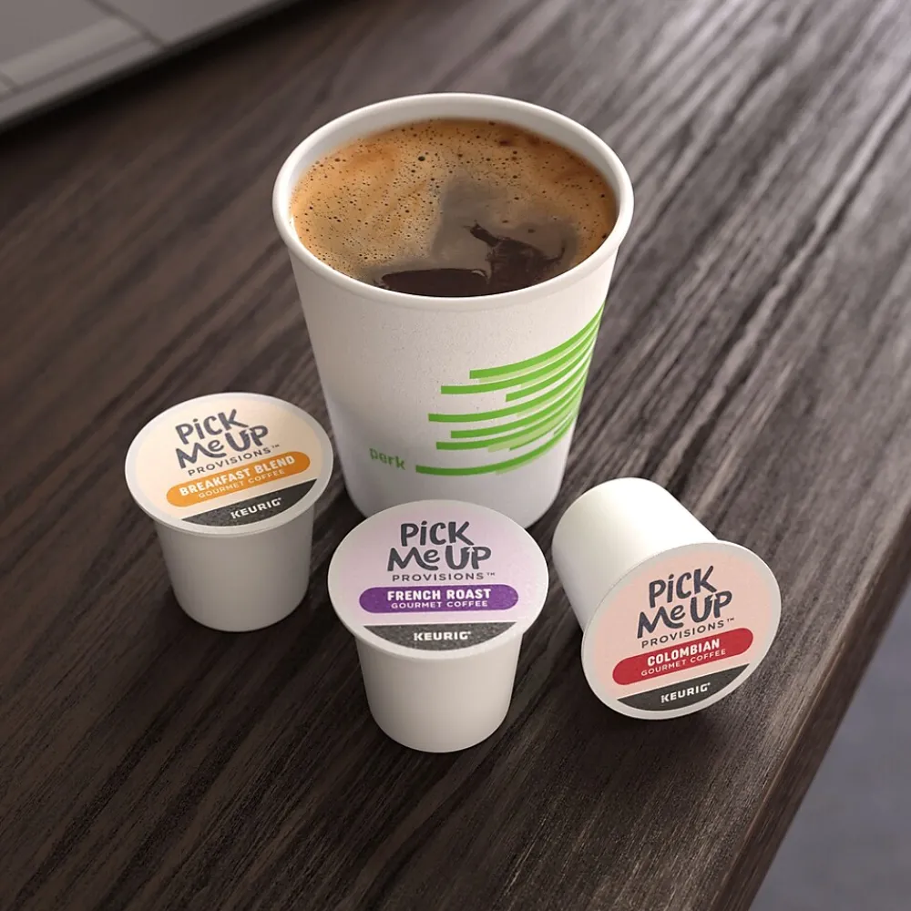 Pick Me Up Provisions™ French Roast Coffee Keurig® K-Cup® Pods, Dark Roast, 96/Carton (52966CT)