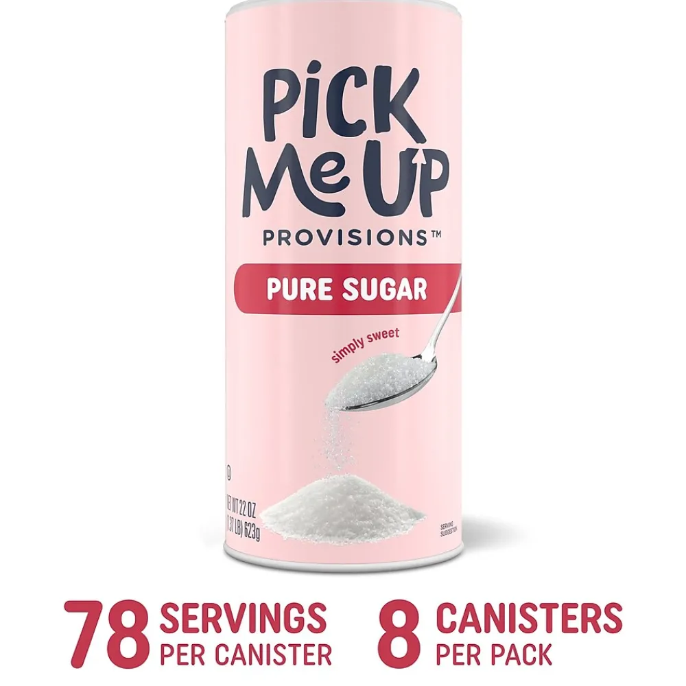 Pick Me Up Provisions™ Pure Sugar, 22 oz. Canister, 8/Pack (PM62430/90698)