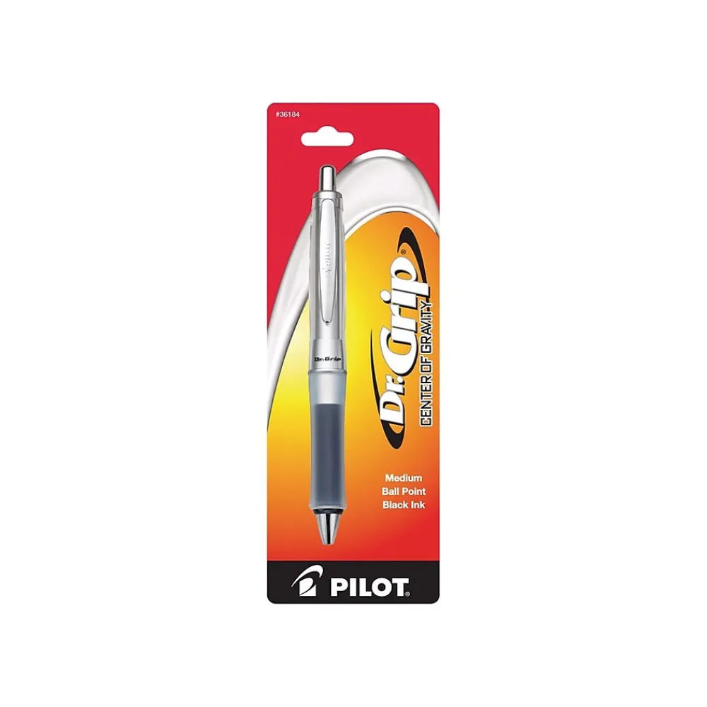 Pens|Pilot Dr. Grip Center Of Gravity Retractable Ballpoint Pen, Medium Point, Black Ink (36184)
