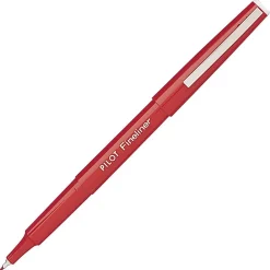 Markers|Pilot Fineliner Marker Pen, Fine Point, Red Ink (11015)