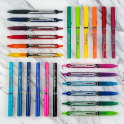Pens|Pilot Precise V5 Rollerball Pens, Extra Fine Point, 0.5mm, Black Ink, 5/Pack (26010)