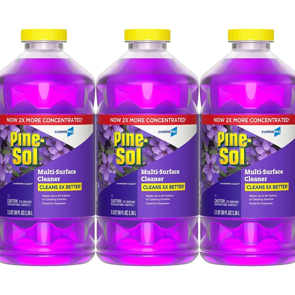Multi-Surface Cleaner/Degreaser, Lavender Clean Scent, 80 Fl. Oz. 3/Carton (60608CT)<Pine-Sol Online