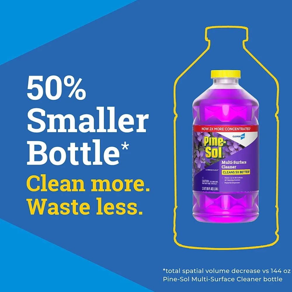 Multi-Surface Cleaner/Degreaser, Lavender Clean Scent, 80 Fl. Oz. 3/Carton (60608CT)<Pine-Sol Online