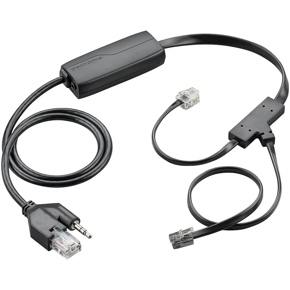 Clearance Poly Plantronics APV-66 Hook Switch Cable, Black (85R02AA)