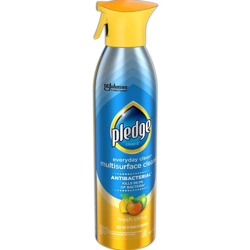Clean-It Antibacterial All-Purpose Cleaners, Fresh Citrus Scent, 9.7 oz., 6/Carton (336276CT)<Pledge Sale