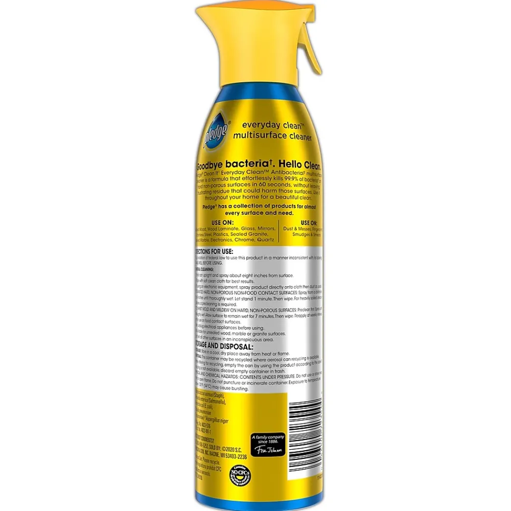 Clean-It Antibacterial All-Purpose Cleaners, Fresh Citrus Scent, 9.7 oz., 6/Carton (336276CT)<Pledge Sale