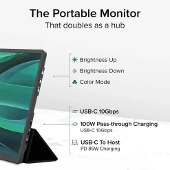 Online Plugable 15.6" USB-C Portable Display With Folding Travel Cover (USBC-PDMON)