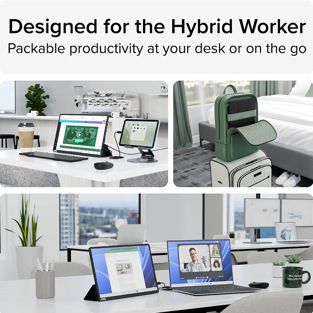 Online Plugable 15.6" USB-C Portable Display With Folding Travel Cover (USBC-PDMON)