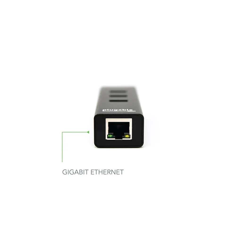 Plugable 3-Port USB 3.0 Hub, Black (USB3-HUB3ME)