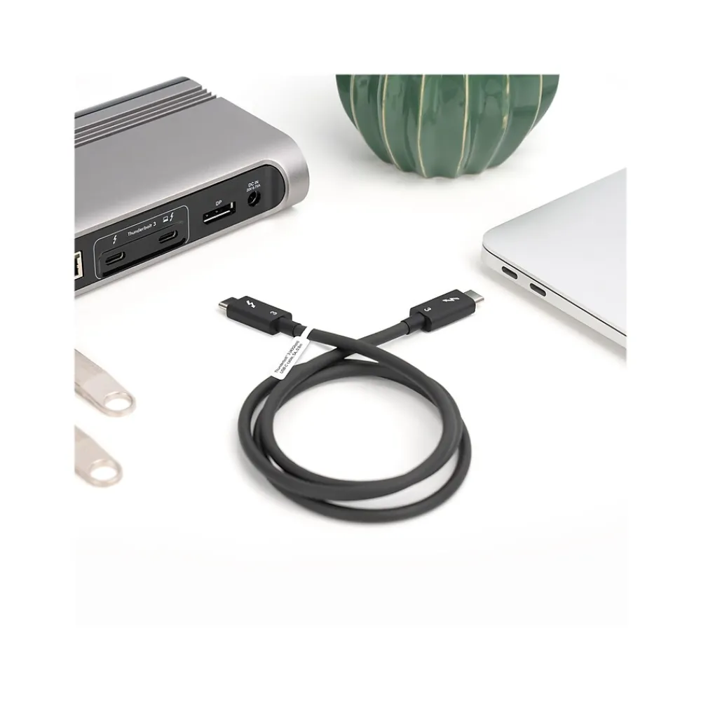 Plugable Thunderbolt 3 24" Cable, Black (TBT3-40G80CM)