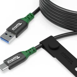 Plugable 6.6'Â USB-C to USB-A Cable, Black (USBC-A2M)