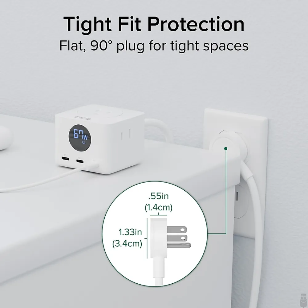 67W USB-C Charging Station, White (PS3-METERC3)<Plugable Discount