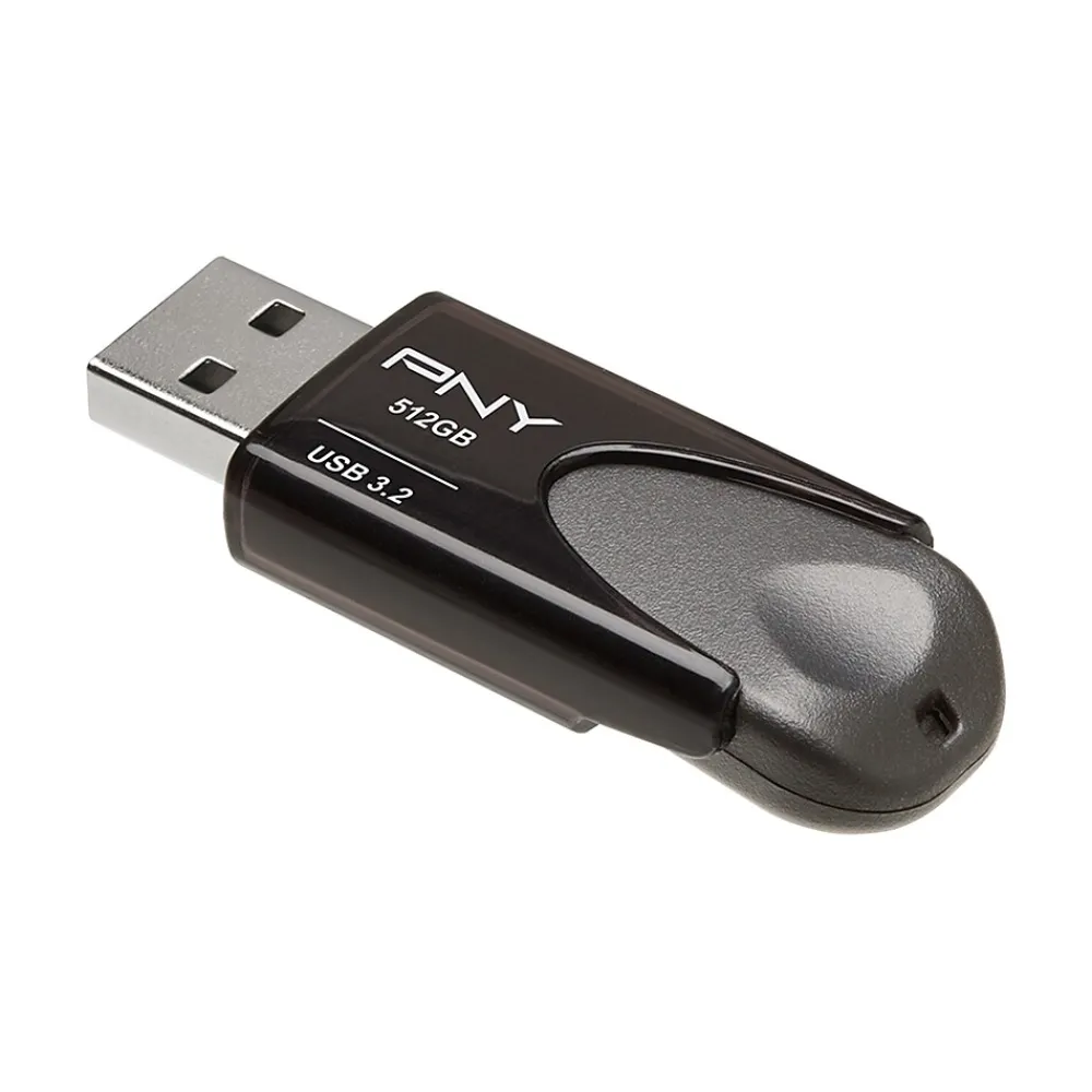 Online PNY Elite Turbo Attache 4 512GB USB 3.2 Flash Drive, Black (P-FD512TBAT4-GE)
