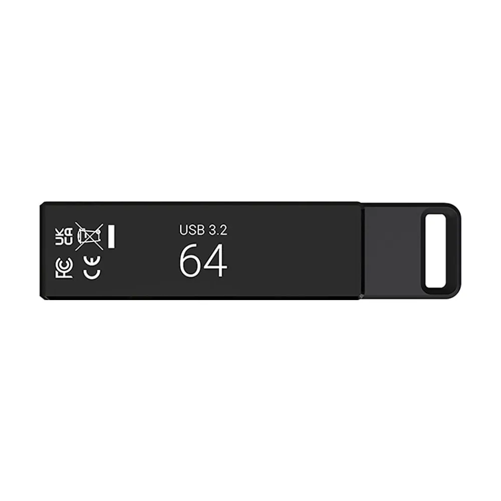 New PNY Elite-X 64GB Type-C 3.2 Flash Drive, Black (P-FDI64GELTXC-G)