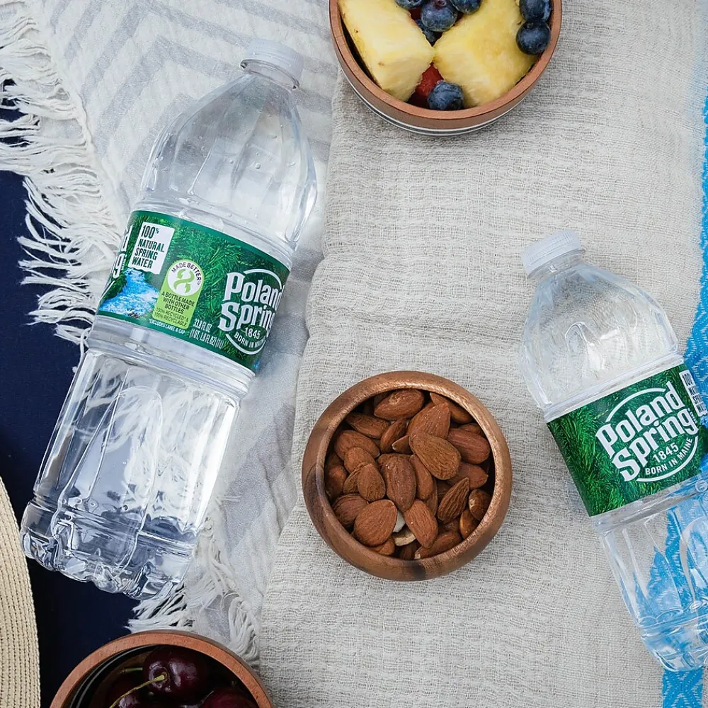 Poland Spring 100% Natural Spring Water, Regular Flavor, 8 oz. Mini Plastic Bottles, 48/Carton (100987)