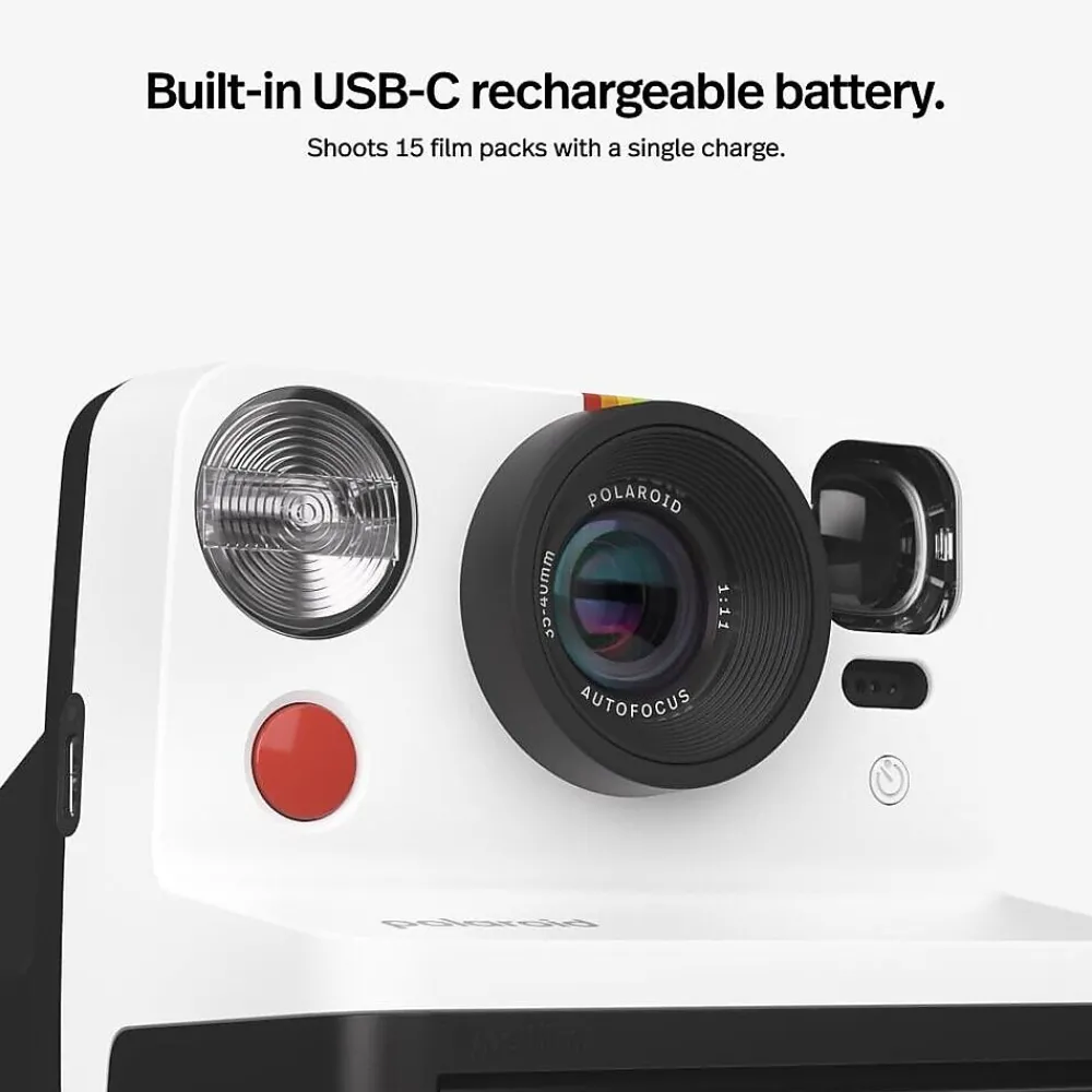 Polaroid Everything Box Now Gen 2 Black - I-Type Instant Camera with Film, Black (6248)