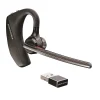 Outlet Poly 5200 USB-A Bluetooth Mono Computer Earbuds, UC Certified, Black (206110-101)