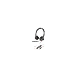 Discount Poly Blackwire 3320 Wired Stereo On Ear Computer Headset, Black (214012-01)