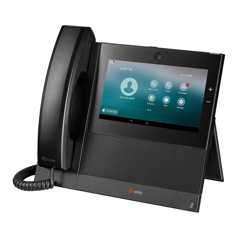 Poly CCX 700 Series 24-Lines VoIP Phone, Black (82Z83AA)