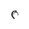 HP Poly Ear Loop for HW530 and HW540 EncorePro Headsets, Black (85R19AA)