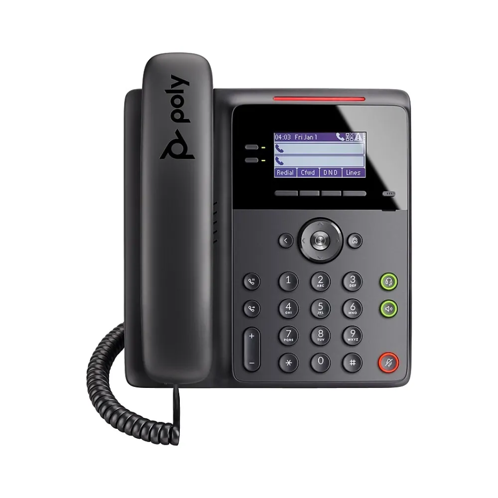 HP Poly Edge B20 8-Line VOIP Phone, Black (82M83AA)