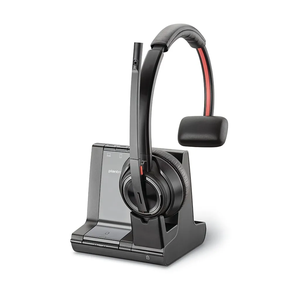 Discount Poly Savi 8210 Noise Canceling Mono Phone & Computer Headset, Unified Communcations Certified (7S447AA#ABA)