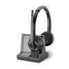 Online Poly Savi 8200 Series W8220-M Wireless Noise Canceling Stereo Headset, Over-the-Head, Black (7S4B6AA#ABA)