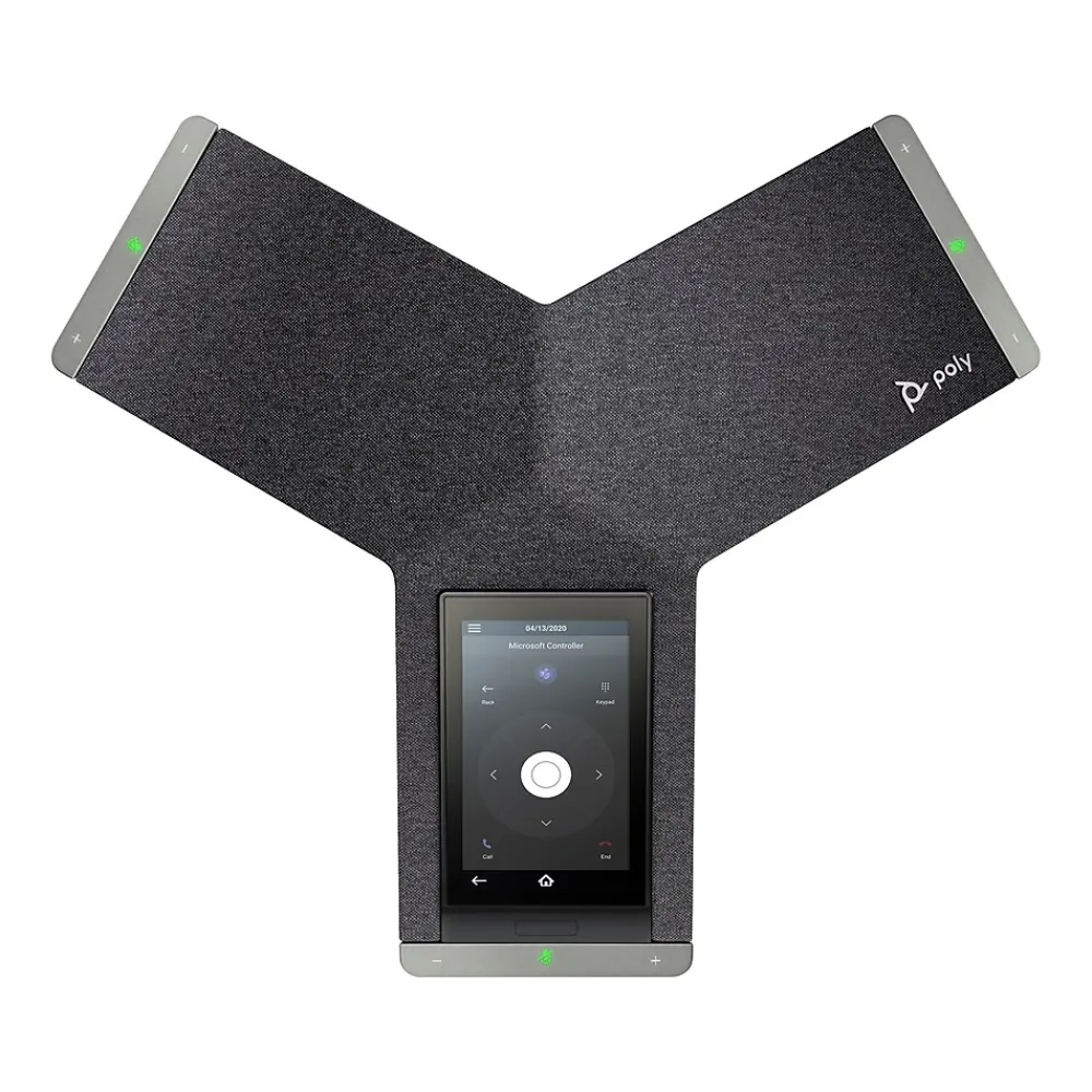 Poly Trio C60 3-Line IP Conference Telephone, Black/Grey (84C21AA)