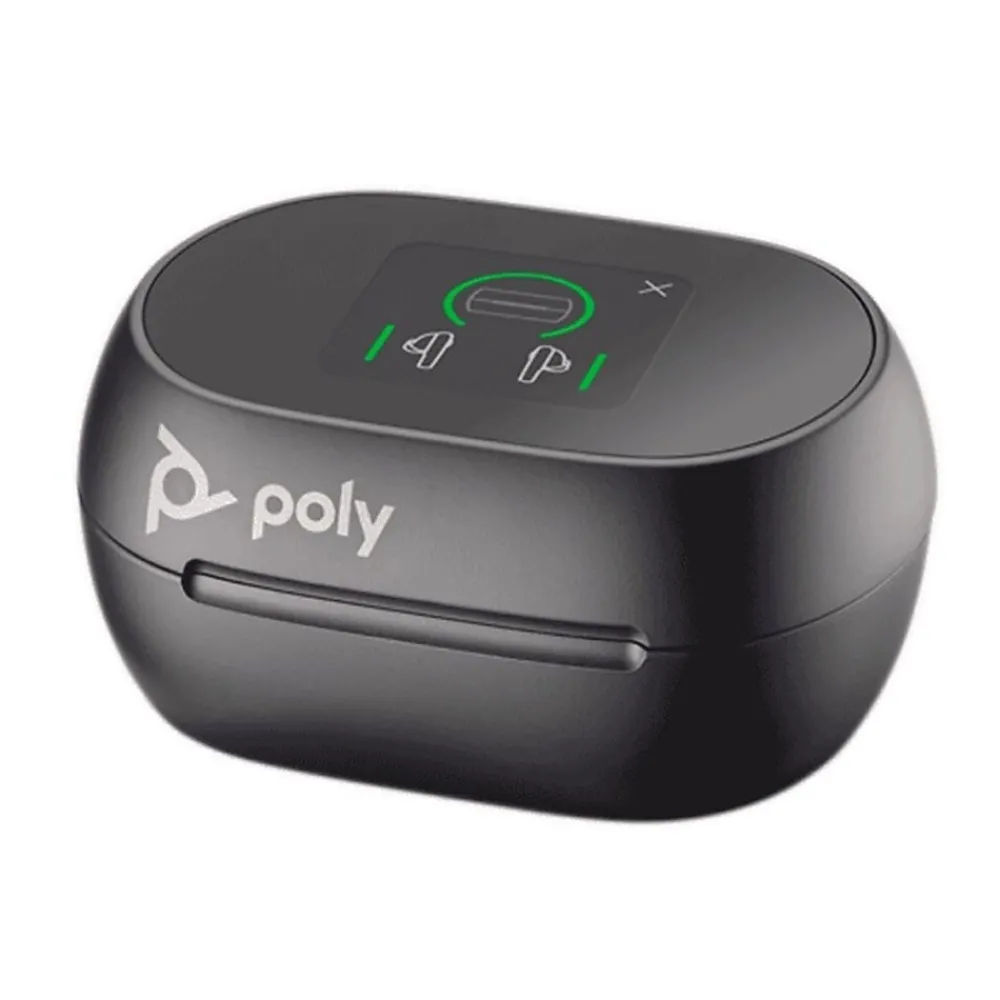 Voyager Free 60+ UC Wireless Noise Cancelling Bluetooth Earbuds, USB-C, MS Certified, Carbon Black (7Y8G4AA)<Poly Online