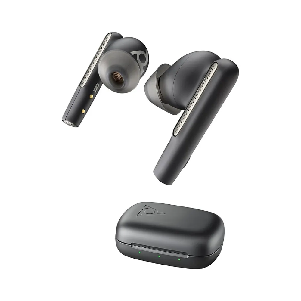 Voyager Free 60 UC Wireless Noise Cancelling Bluetooth Earbuds, USB-A, UC Certified, Carbon Black (7Y8H3AA)<Poly Sale
