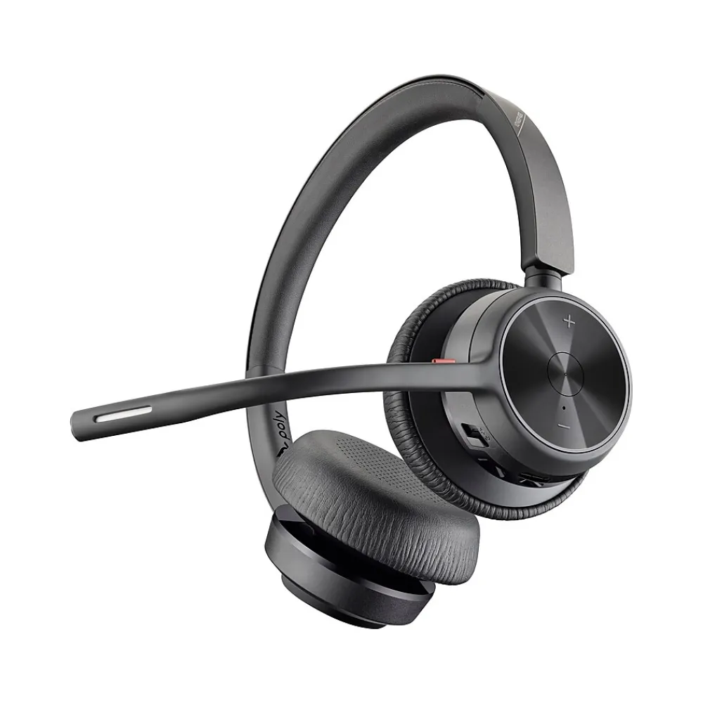 Discount Poly Voyager 4300UC Series USB-A Bluetooth Stereo Phone & Computer Headset, Unified Communications Certified (76U49AA)