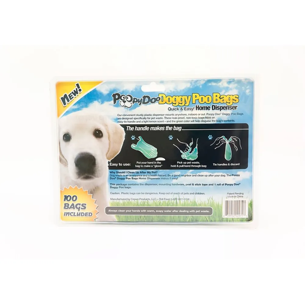 Pet Waste Bag Dispenser, Plastic, 100 Bags (RPD-DOGGY DSP)<Poopy Pouch Clearance