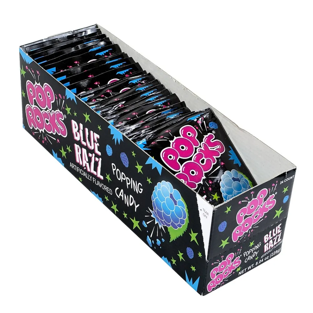 Pop Rocks Blue Razz Hard Candy, 0.33 oz., 24 Pieces (209-00230)