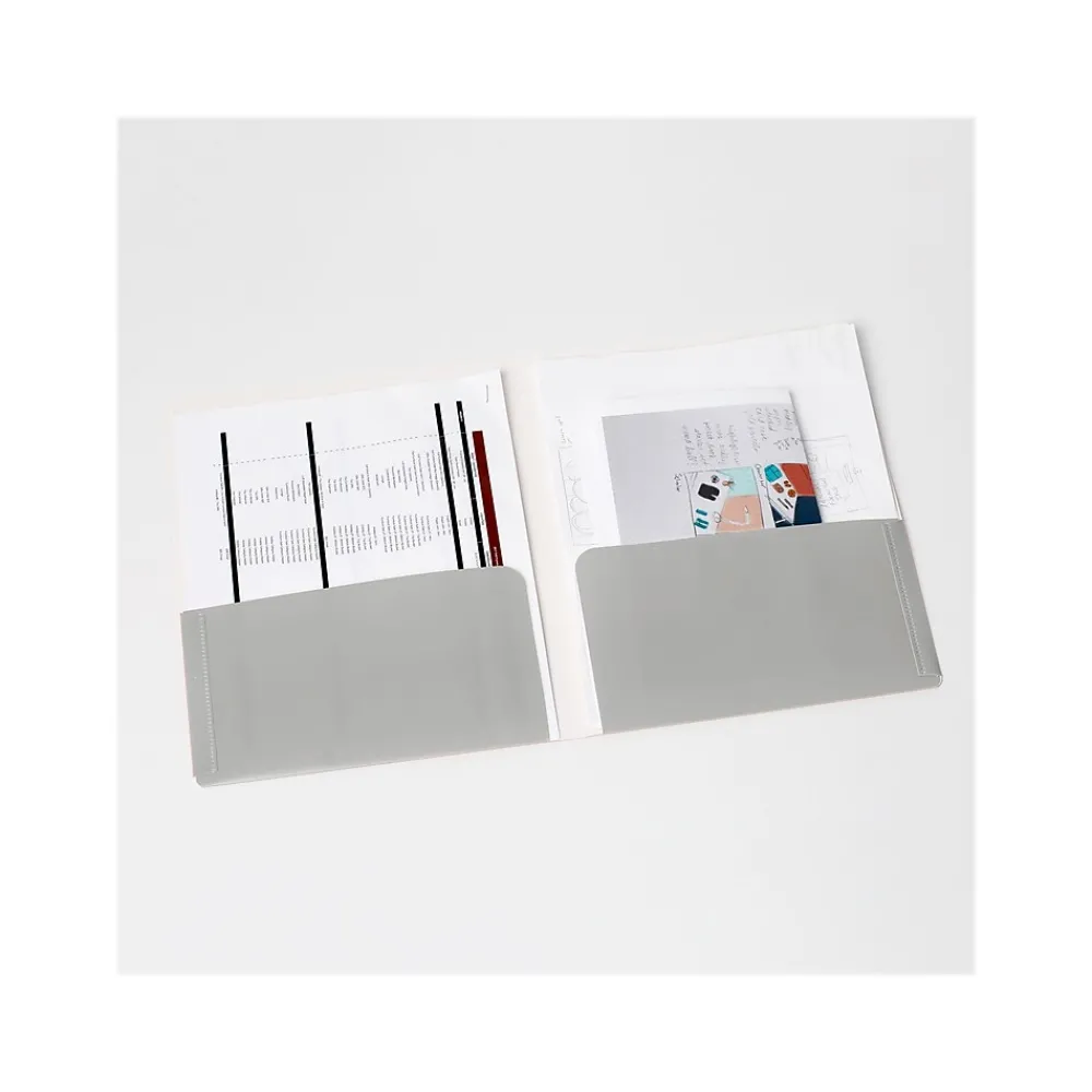 Pocket Folders|Poppin Smooth 2-Pocket Folder, Slate Blue (106631)